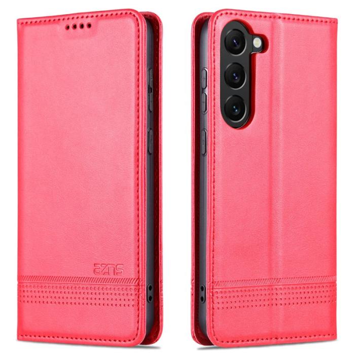 AZNS - AZNS Samsung Galaxy S24 Fodral PU Läder - Röd