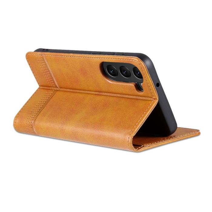 AZNS - AZNS Samsung Galaxy S24+ Fodral PU Läder - Scratch-resistant - Brun