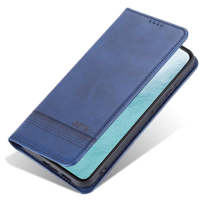 AZNS - AZNS Samsung Galaxy S24+ Fodral PU Läder - Scratch-resistant - Mörkblå