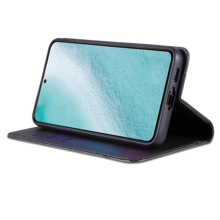 AZNS - AZNS Samsung Galaxy S24 Fodral PU Läder - Svart