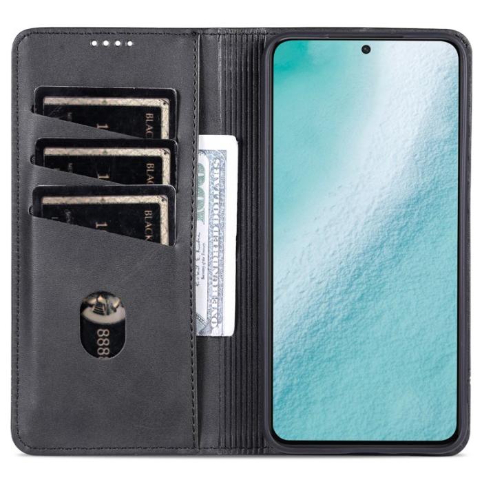 AZNS - AZNS Samsung Galaxy S24 Fodral PU Läder - Svart