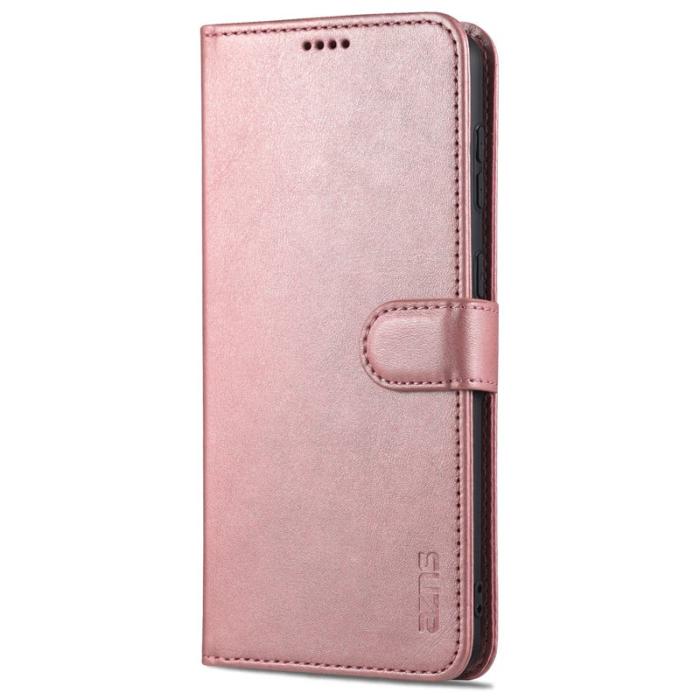 AZNS - AZNS Samsung Galaxy S24 Fodral Wallet PU Läder - Roséguld