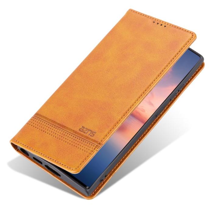 AZNS - AZNS Samsung Galaxy S24 Ultra Fodral Äkta läder - Brun