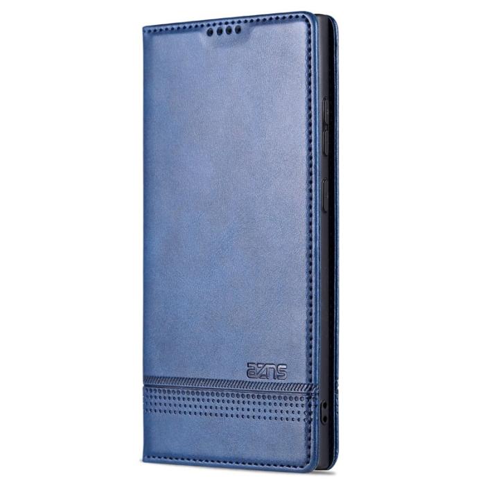 AZNS - AZNS Samsung Galaxy S24 Ultra Fodral Äkta läder - Mörkblå