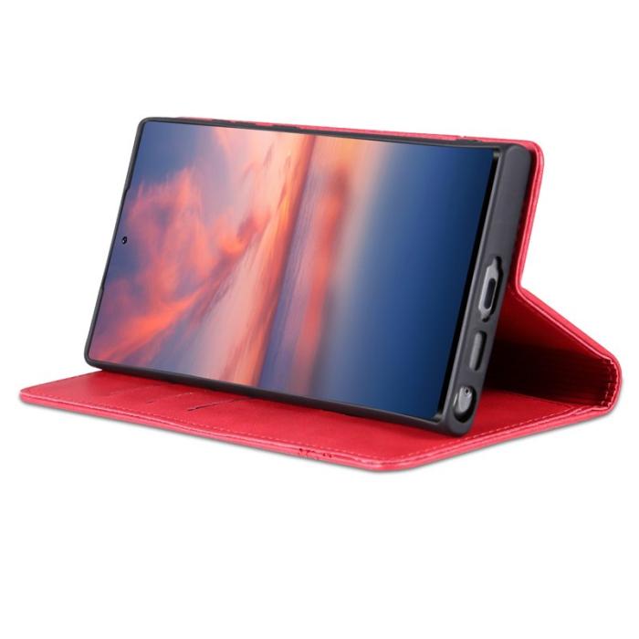 AZNS - AZNS Samsung Galaxy S24 Ultra Fodral Äkta läder - Rosa