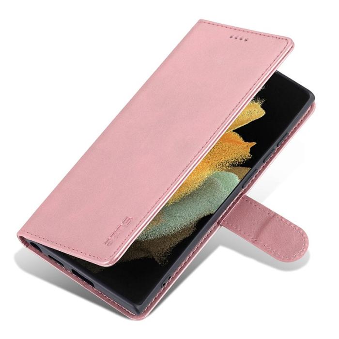 AZNS - AZNS Samsung Galaxy S24 Ultra Fodral Äkta läder - Roséguld