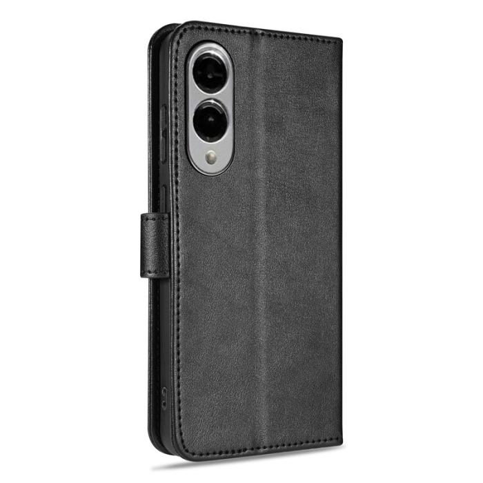 AZNS - AZNS Samsung Galaxy S25 Edge Fodral Anti-Scratch PU Läder - Svart