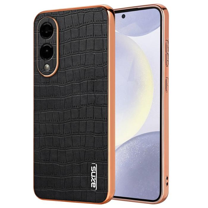 AZNS - AZNS Samsung Galaxy S25 Edge Fodral Electroplating PU + TPU - Svart