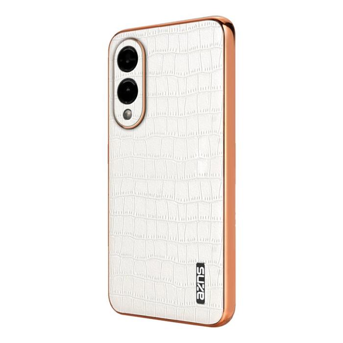 AZNS - AZNS Samsung Galaxy S25 Edge Fodral Electroplating PU + TPU - Vit