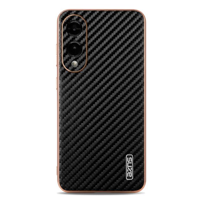 AZNS - AZNS Samsung Galaxy S25 Edge Fodral - Elektroplätering PU + TPU - Svart