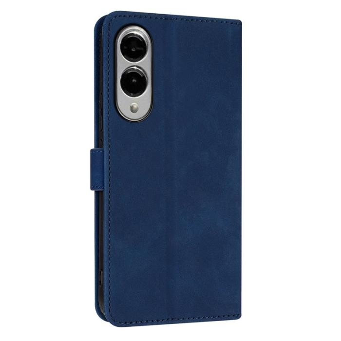 AZNS - AZNS Samsung Galaxy S25 Edge Fodral PU Läder - Blå