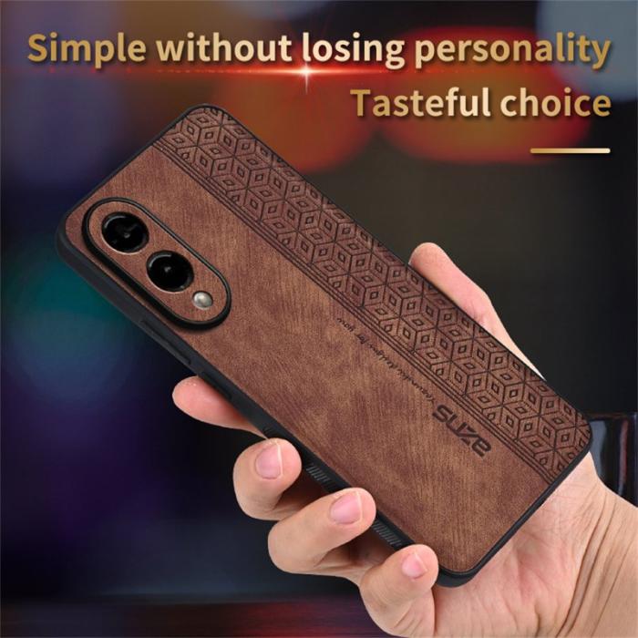 AZNS - AZNS Samsung Galaxy S25 Edge Fodral PU Läder - Svart