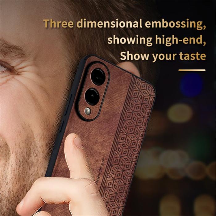 AZNS - AZNS Samsung Galaxy S25 Edge Fodral PU Läder - Svart