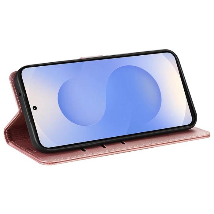 AZNS - AZNS Samsung Galaxy S25 FE Fodral PU Läder - Rose Gold