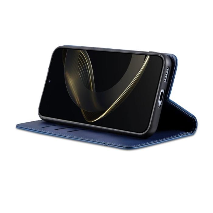 AZNS - AZNS Samsung Galaxy S25+ Fodral Äkta läder - Blå