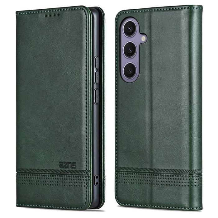 AZNS - AZNS Samsung Galaxy S25+ Fodral Äkta läder - Grön