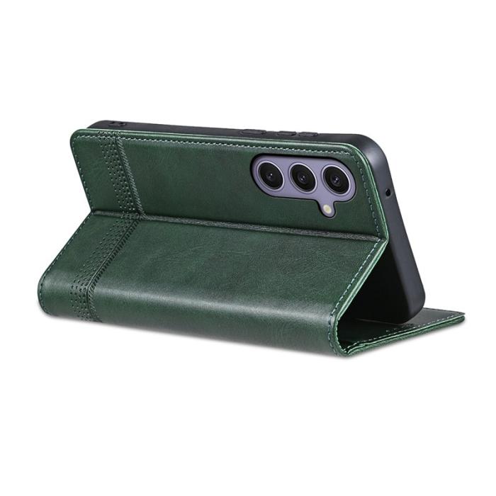 AZNS - AZNS Samsung Galaxy S25+ Fodral Äkta läder - Grön