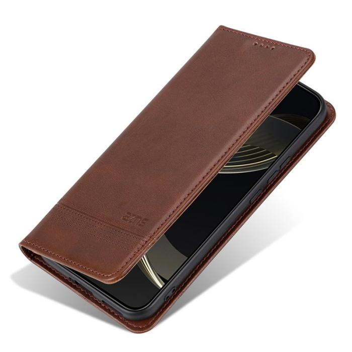 AZNS - AZNS Samsung Galaxy S25+ Fodral Äkta läder - Kaffe