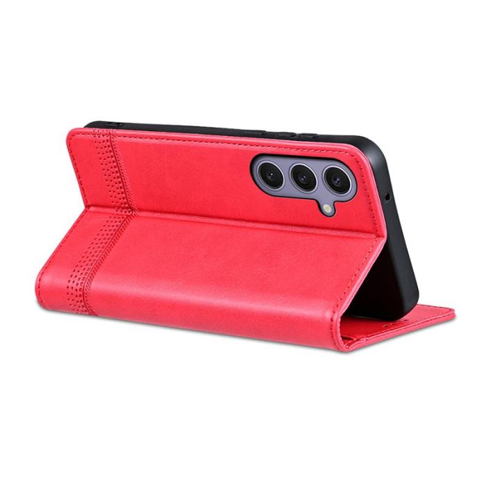 AZNS - AZNS Samsung Galaxy S25+ Fodral Äkta läder - Röd
