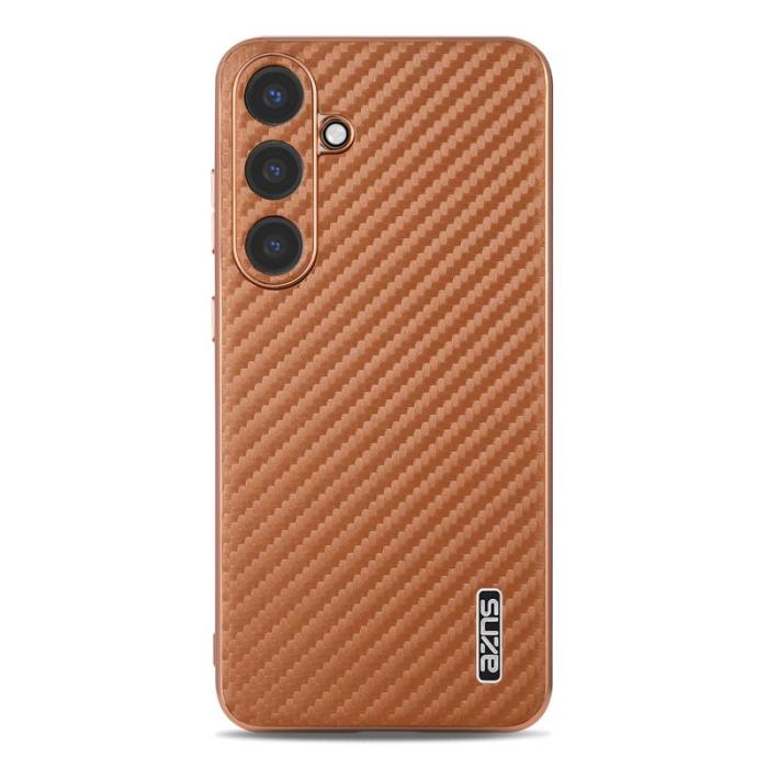 AZNS - AZNS Samsung Galaxy S25+ Fodral Electroplating PU+TPU - Brun