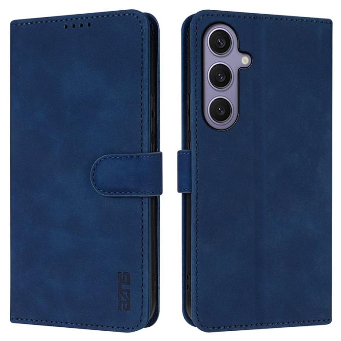 AZNS - AZNS Samsung Galaxy S25+ Fodral PU Läder Plånbok - Blå