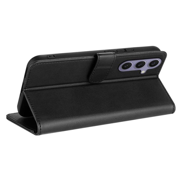 AZNS - AZNS Samsung Galaxy S25 Fodral PU Läder Plånboksfodral - Svart