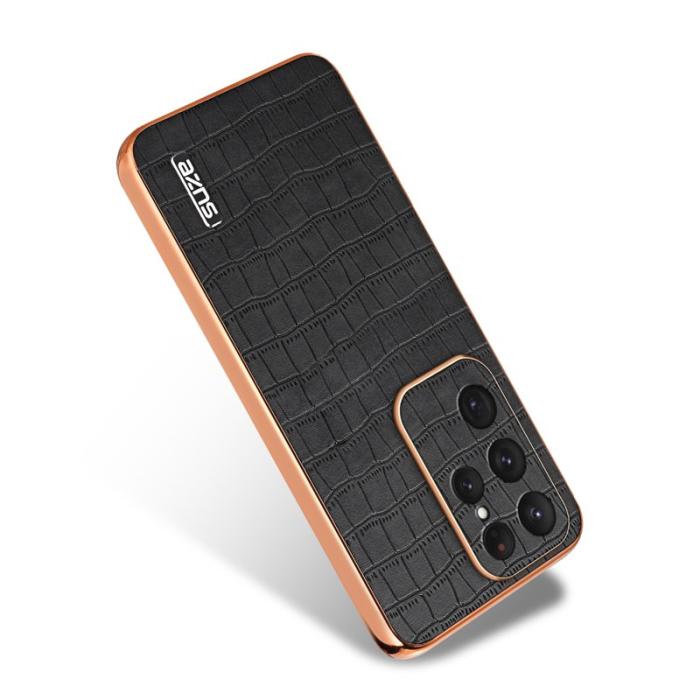 AZNS - AZNS Samsung Galaxy S25 Ultra Fodral Electroplating PU+TPU - Svart