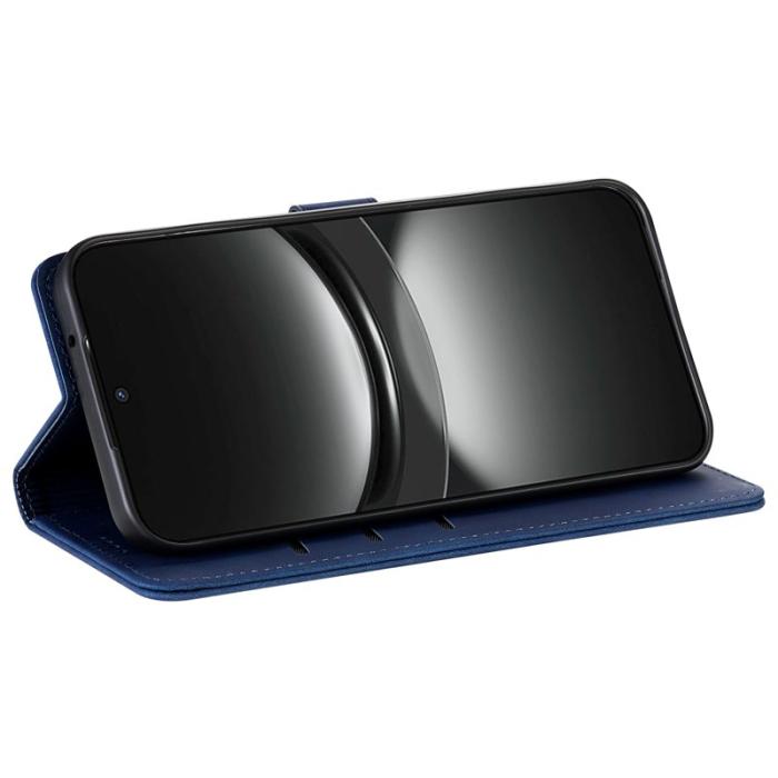 AZNS - AZNS Samsung Galaxy S25 Ultra Fodral PU Läder - Blå