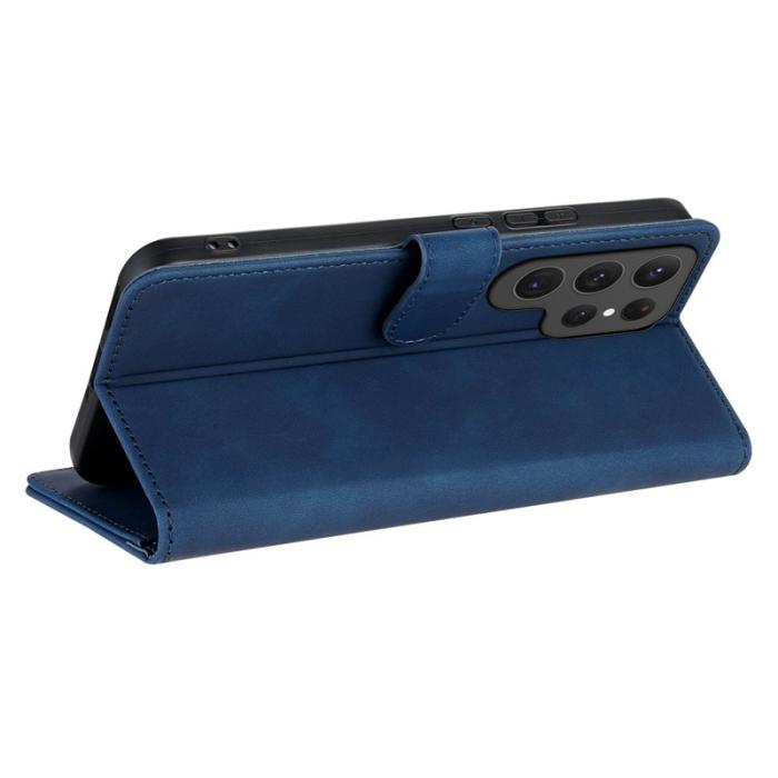 AZNS - AZNS Samsung Galaxy S25 Ultra Fodral PU Läder - Blå