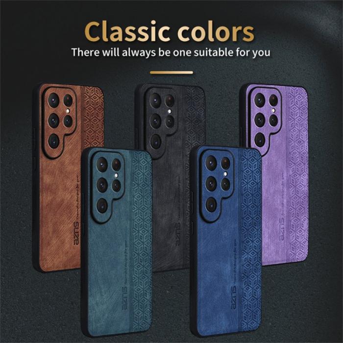 AZNS - AZNS Samsung Galaxy S25 Ultra Fodral PU Läder - Lila