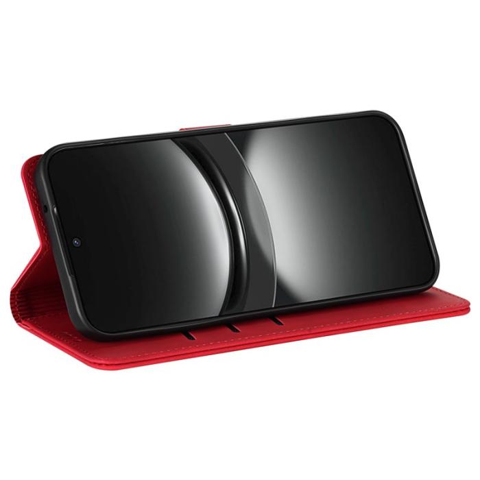 AZNS - AZNS Samsung Galaxy S25 Ultra Fodral PU Läder - Röd