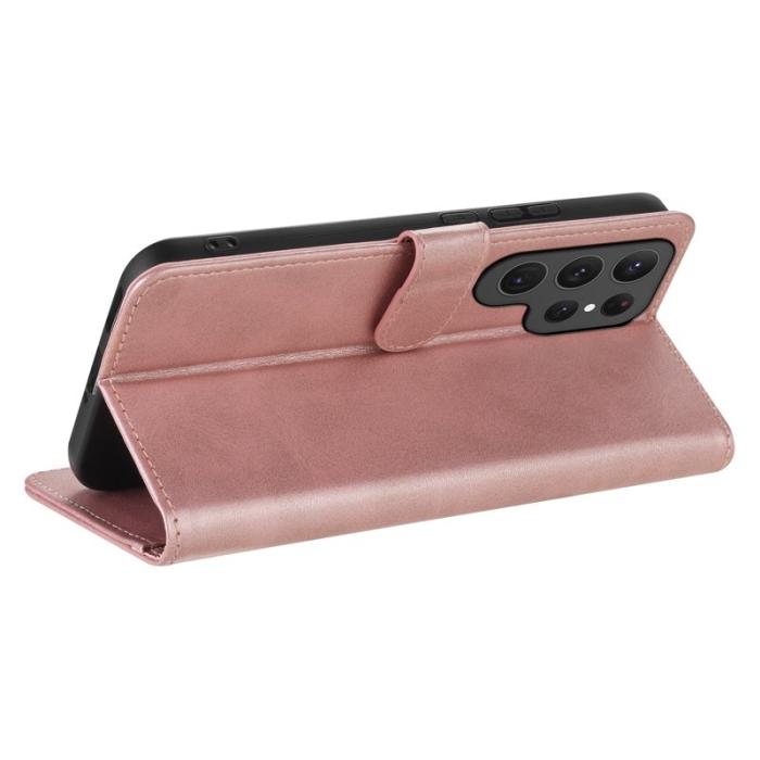 AZNS - AZNS Samsung Galaxy S25 Ultra Fodral PU Läder - Rose Gold