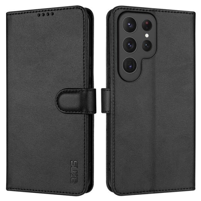 AZNS - AZNS Samsung Galaxy S25 Ultra Fodral PU Läder - Svart