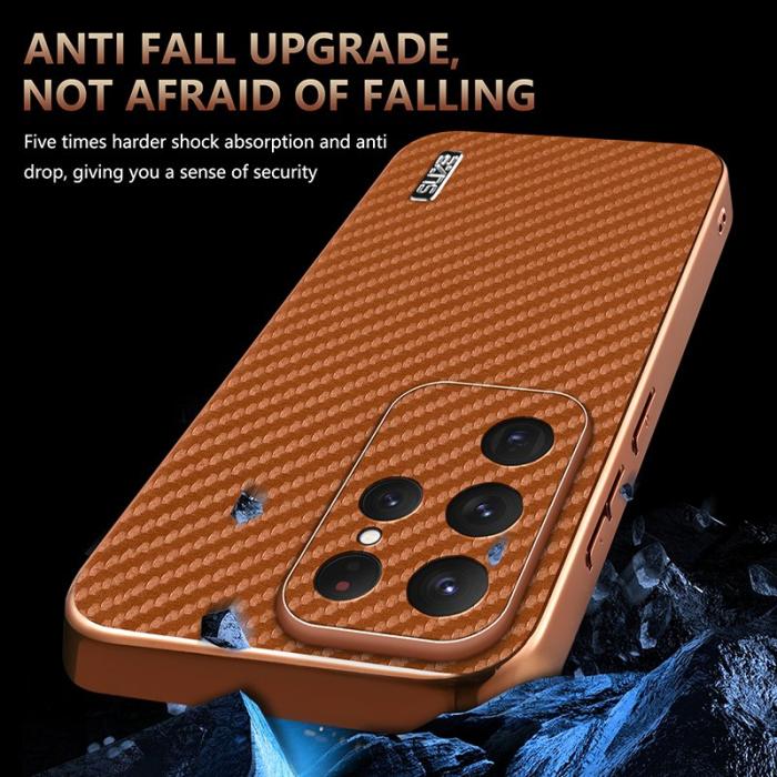 AZNS - AZNS Samsung Galaxy S25 Ultra Fodral PU+TPU - Blå