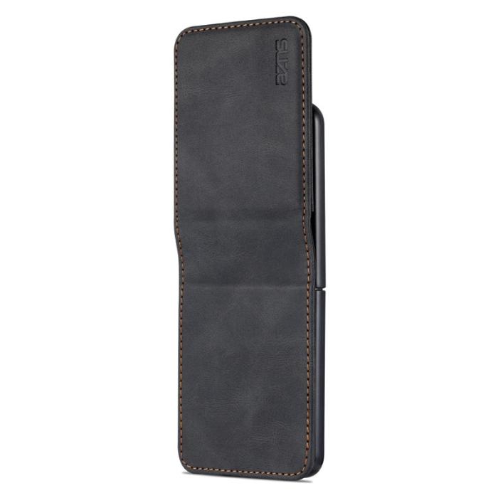 AZNS - AZNS Samsung Galaxy Z Flip3 5G Skal Äkta läder - Svart