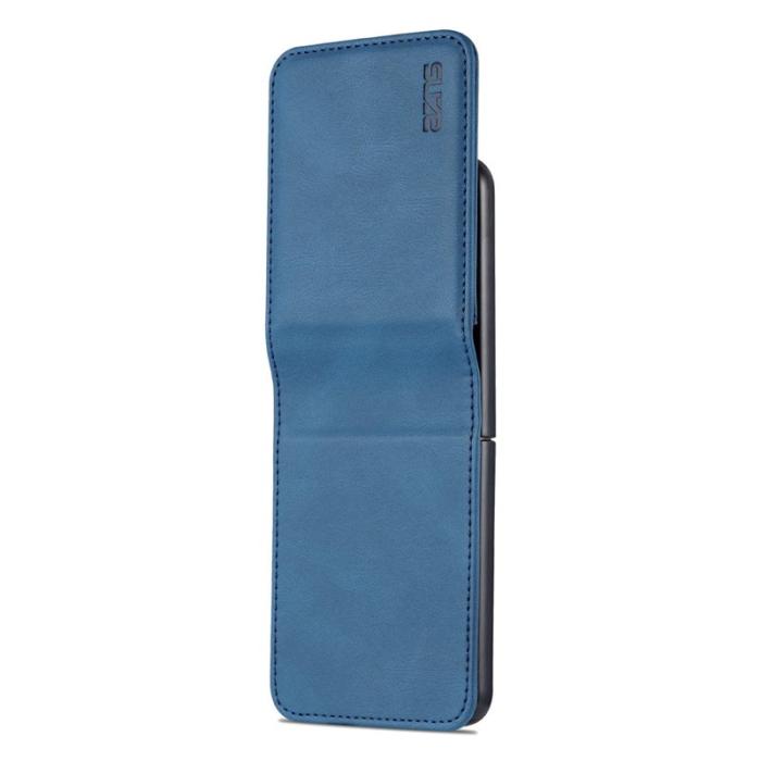 AZNS - AZNS Samsung Galaxy Z Flip3 5G Skal - PU Läder - Blå