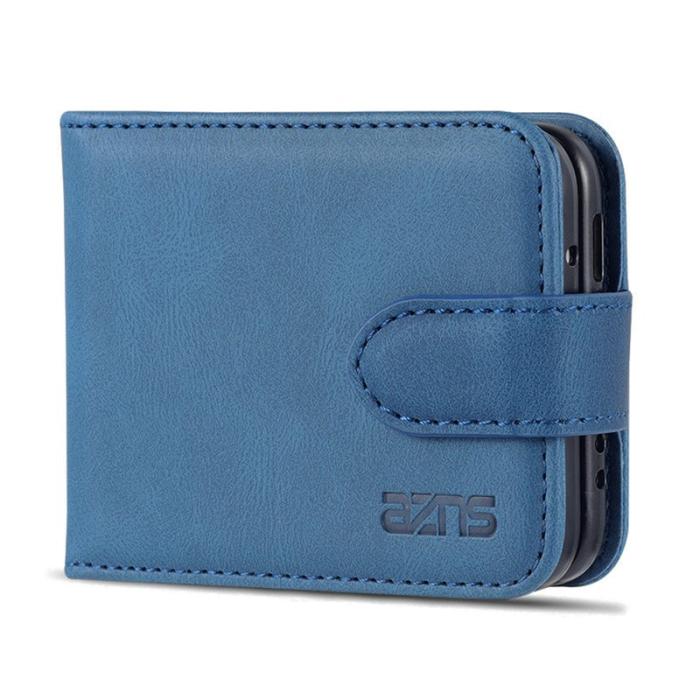 AZNS - AZNS Samsung Galaxy Z Flip3 5G Skal - PU Läder - Blå
