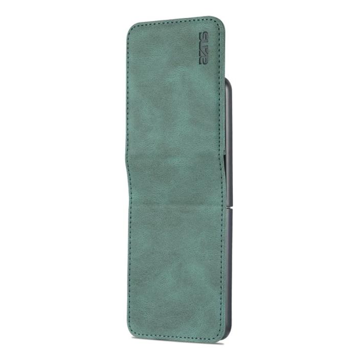 AZNS - AZNS Samsung Galaxy Z Flip3 5G Skal - PU Läder - Grön