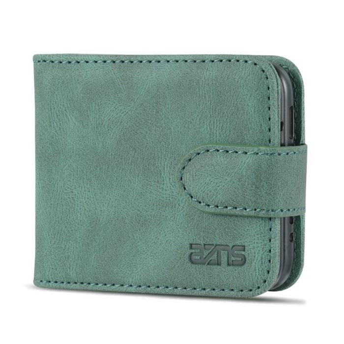 AZNS - AZNS Samsung Galaxy Z Flip3 5G Skal - PU Läder - Grön