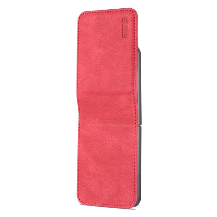 AZNS - AZNS Samsung Galaxy Z Flip3 5G Skal - PU Läder - Röd