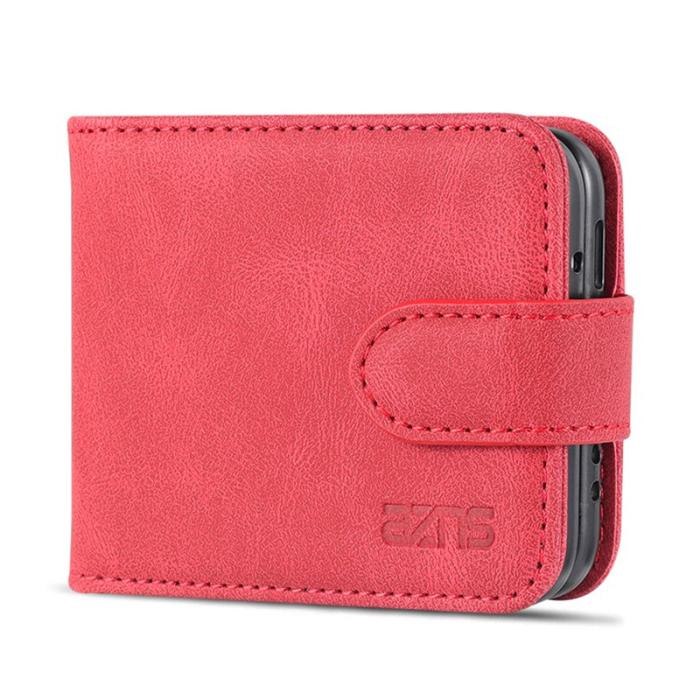 AZNS - AZNS Samsung Galaxy Z Flip3 5G Skal - PU Läder - Röd