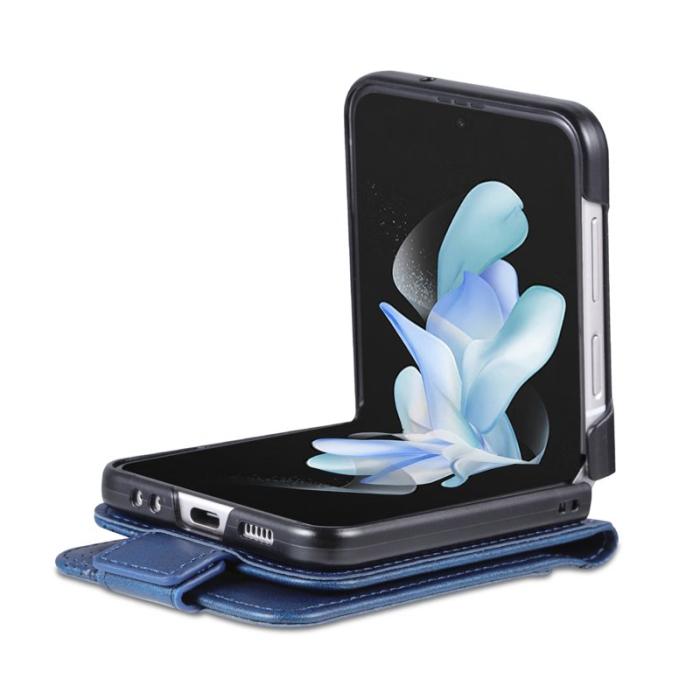 AZNS - AZNS Samsung Galaxy Z Flip5 Fodral Äkta läder - Blå