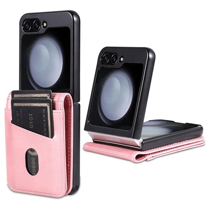 AZNS - AZNS Samsung Galaxy Z Flip5 Fodral Äkta läder - Roséguld