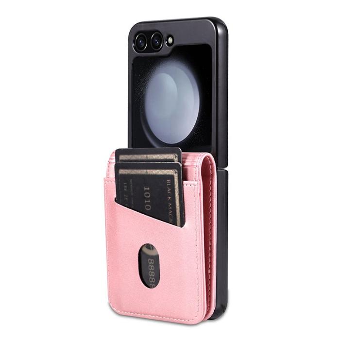 AZNS - AZNS Samsung Galaxy Z Flip5 Fodral Äkta läder - Roséguld