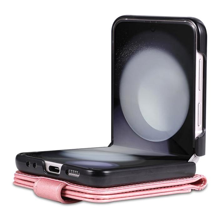 AZNS - AZNS Samsung Galaxy Z Flip5 Fodral Äkta läder - Roséguld