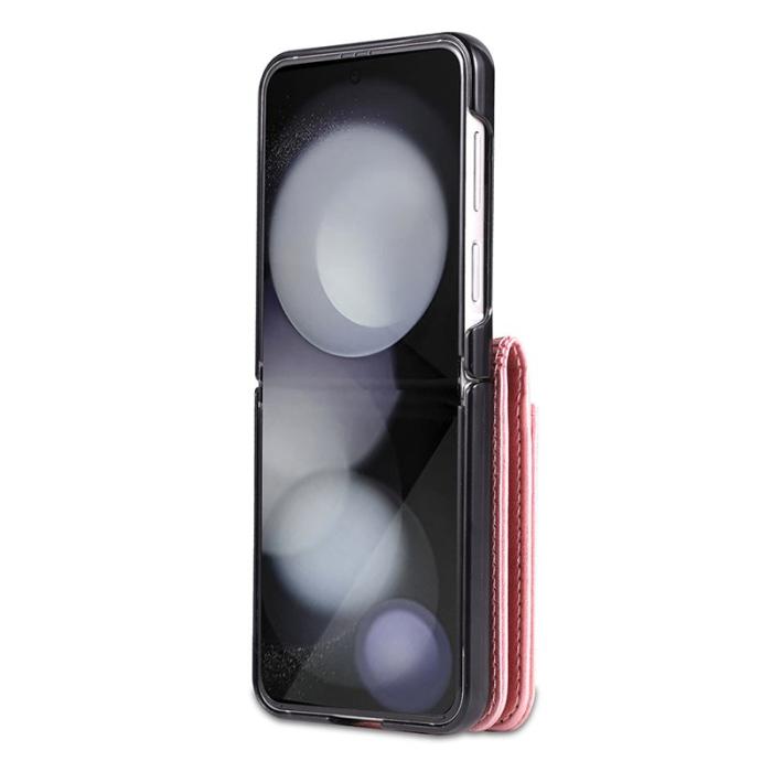 AZNS - AZNS Samsung Galaxy Z Flip5 Fodral Äkta läder - Roséguld