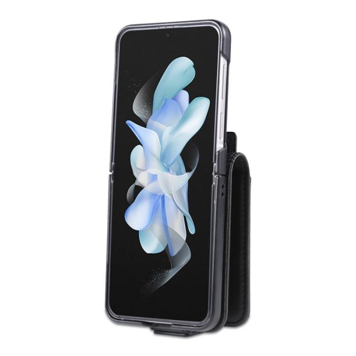 AZNS - AZNS Samsung Galaxy Z Flip5 Fodral Äkta läder - Svart