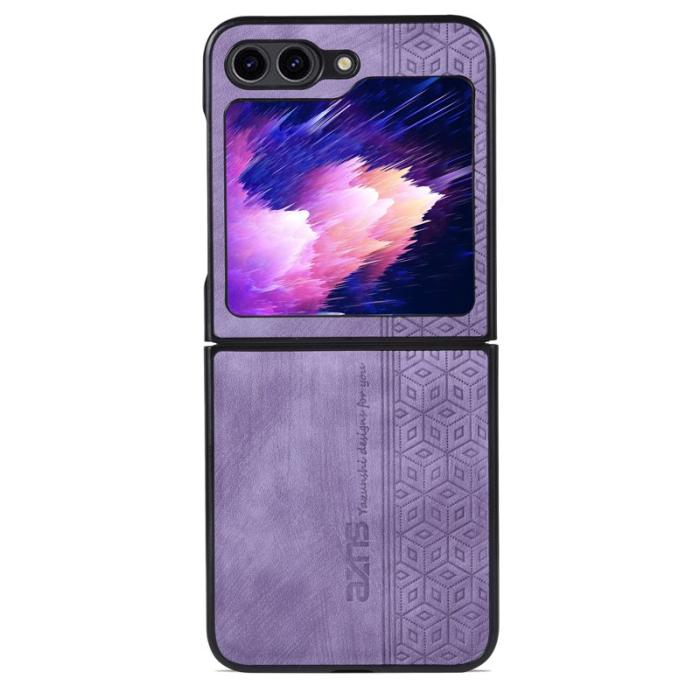AZNS - AZNS Samsung Galaxy Z Flip5 Fodral PU Läder - Lila