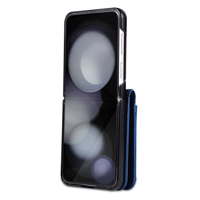 AZNS - AZNS Samsung Galaxy Z Flip7 FE Fodral Äkta läder - Blå