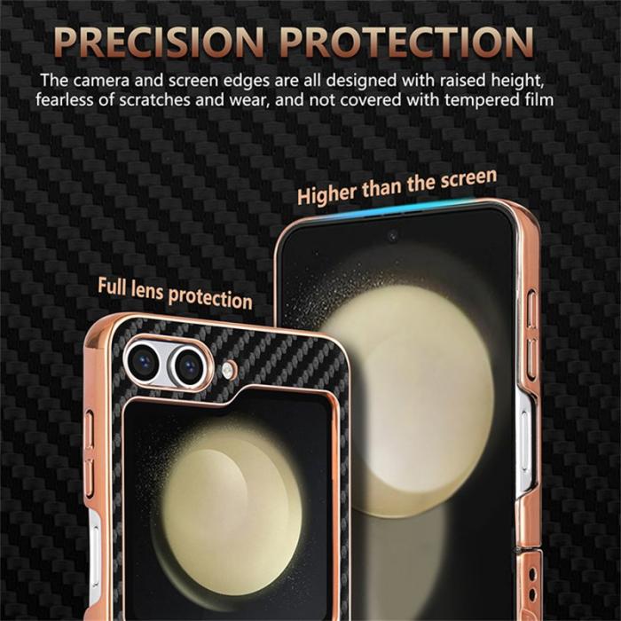 AZNS - AZNS Samsung Galaxy Z Flip7 FE Fodral Electroplating PU+PC - Grön